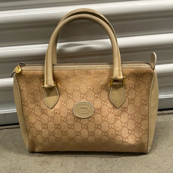 Gucci Handbags - Vintage Gucci light beige monogram handbag